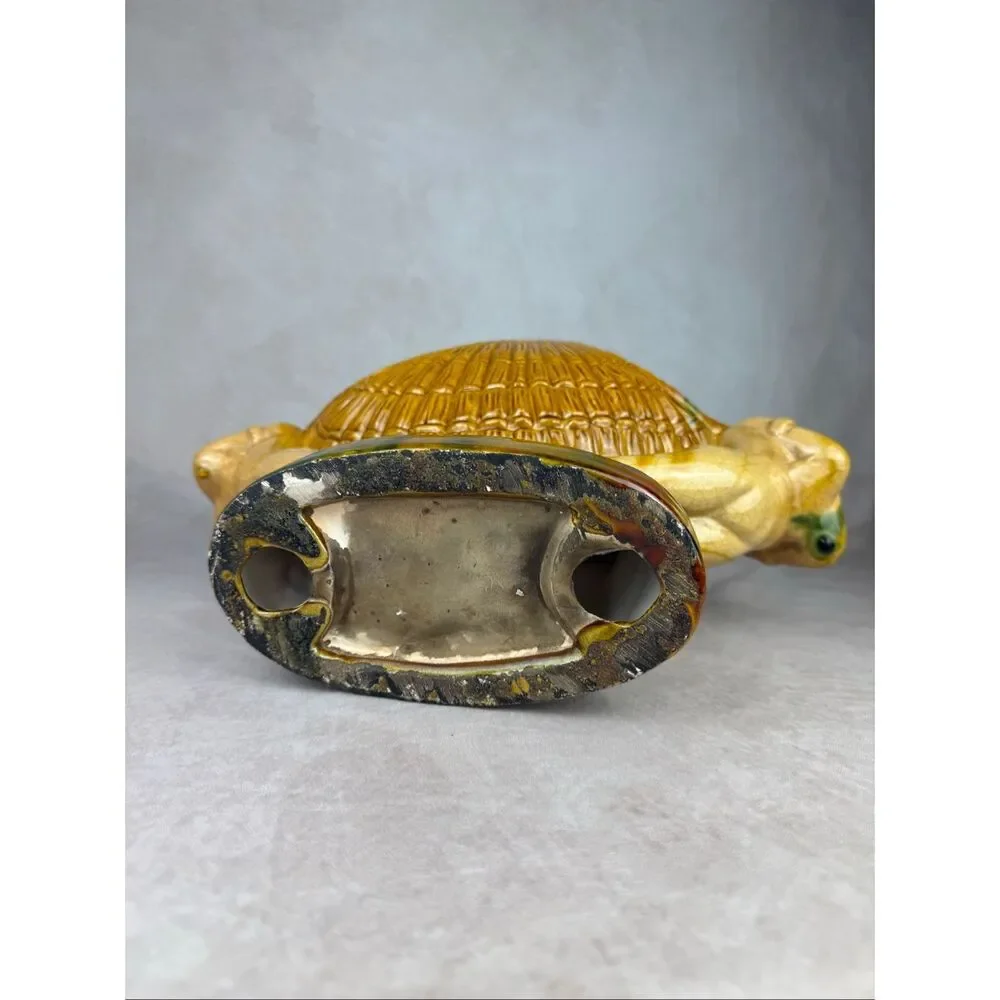 Vintage Mermaid Masthead Nautical Shell Pottery Ceramic Bowl Compote Large Boat - Picture 12 of 12